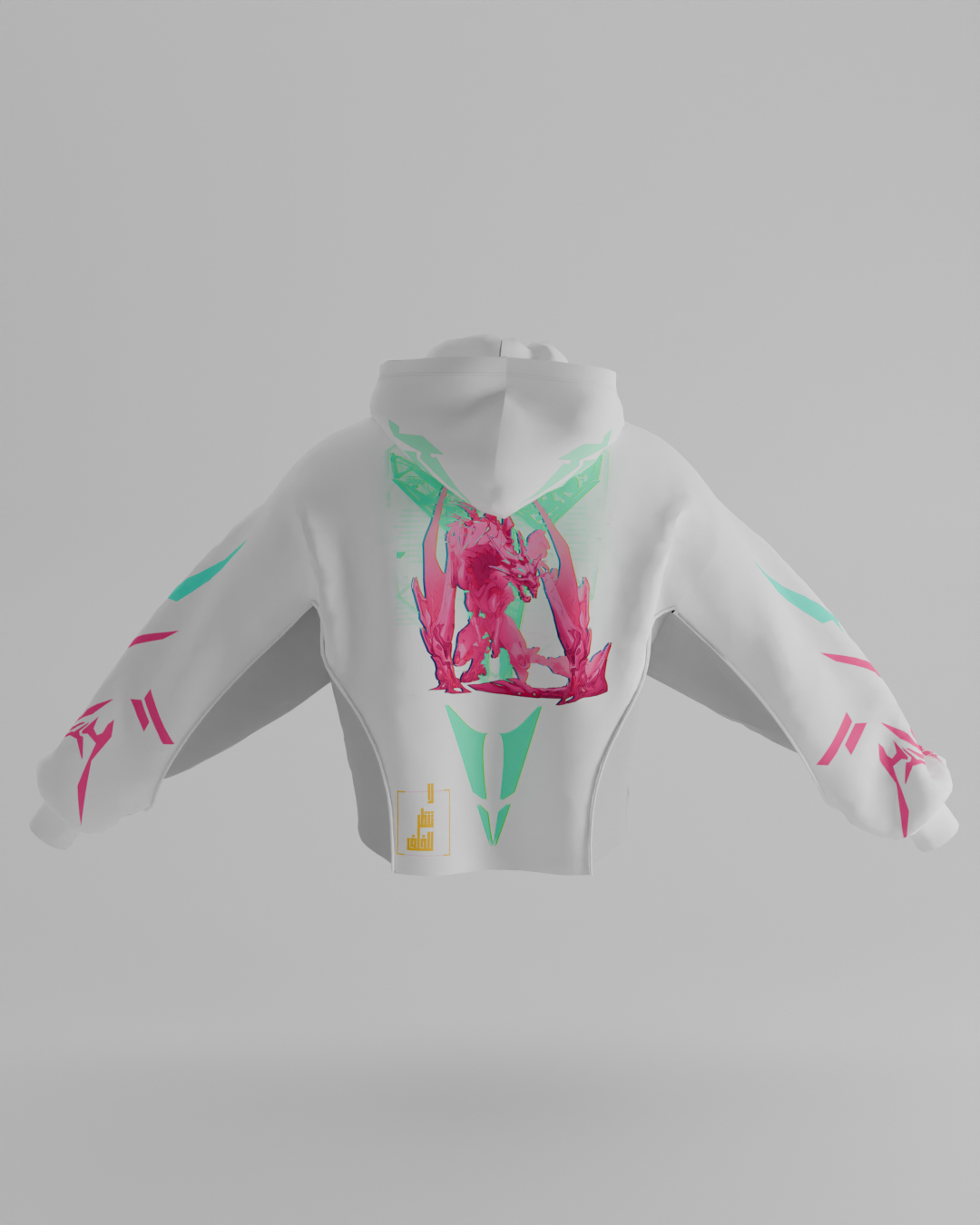 First Breath Digital Crop Hoodie