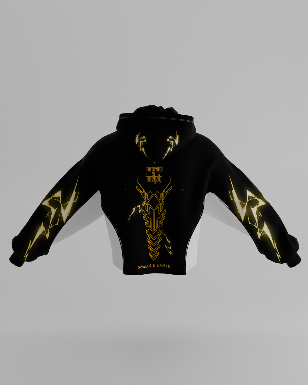 First Breath Thunder Crop Hoodie