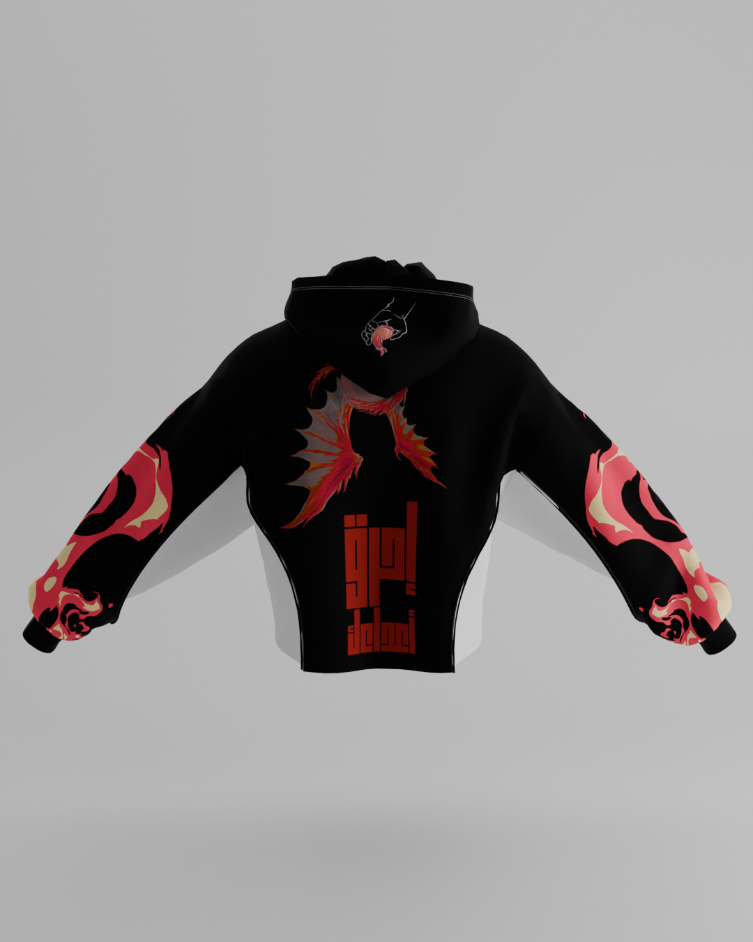 First Breath Fire Crop Hoodie