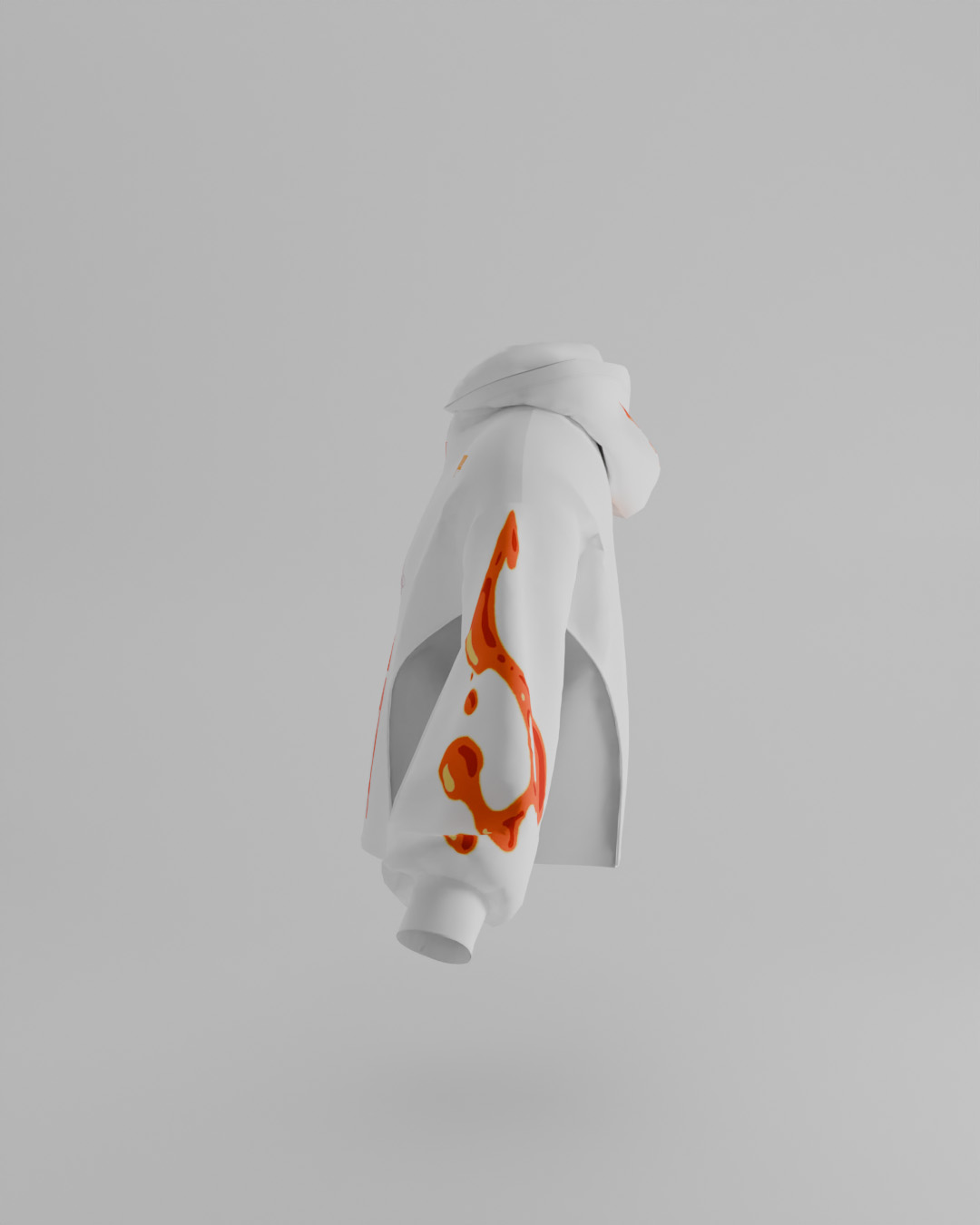 First Breath Magma Crop Hoodie