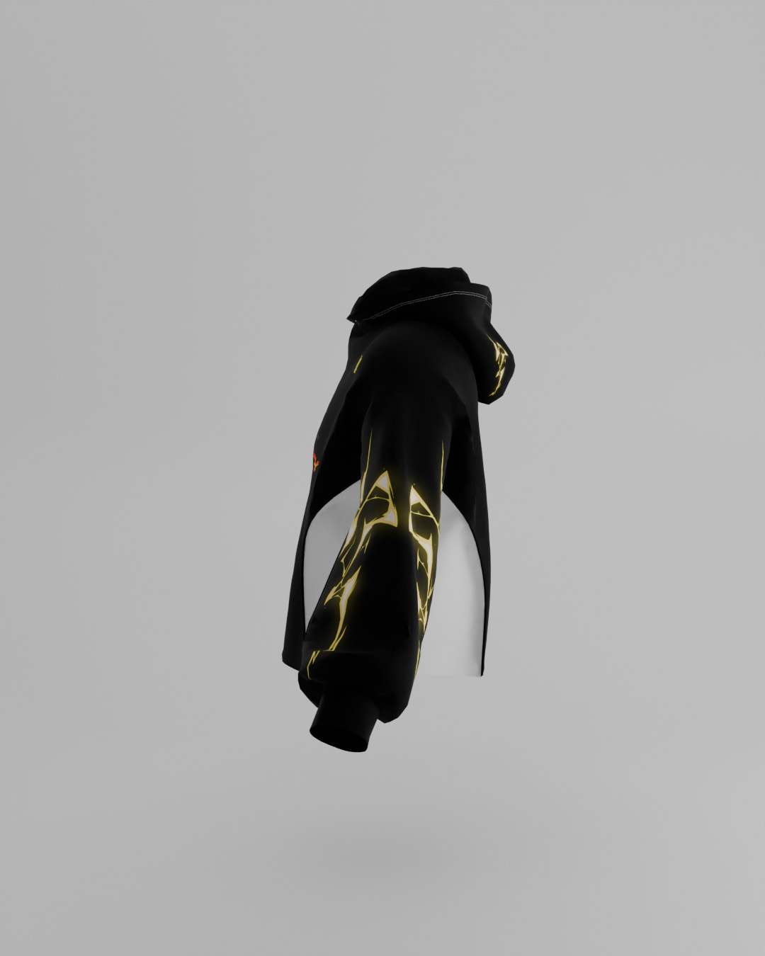 First Breath Thunder Crop Hoodie