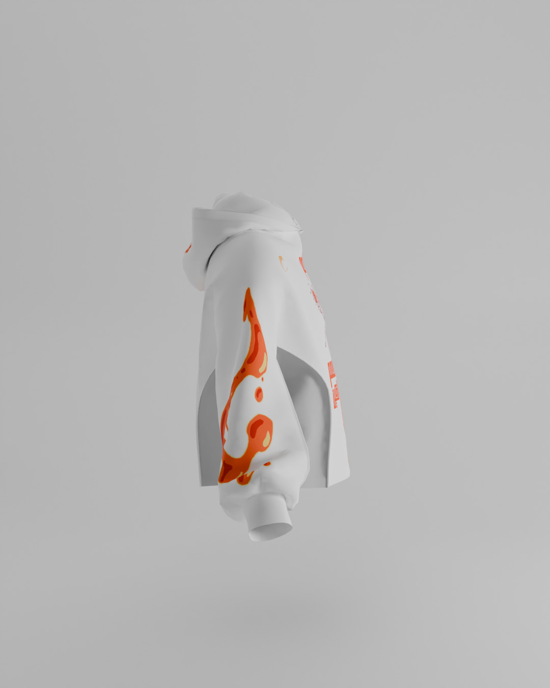 First Breath Magma Crop Hoodie