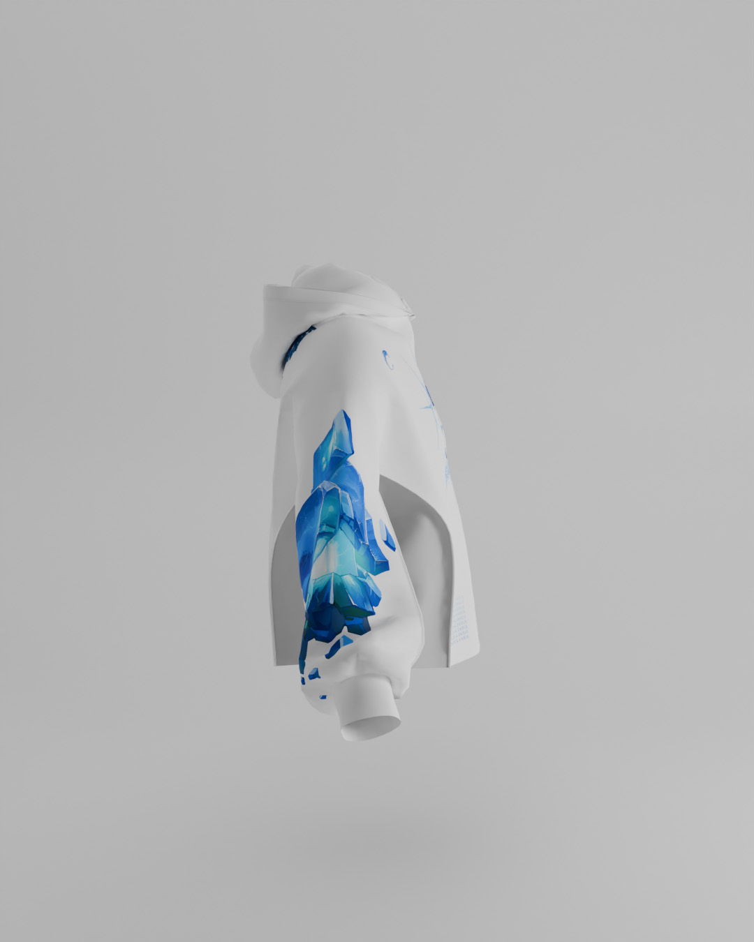 First Breath Ice Crop Hoodie