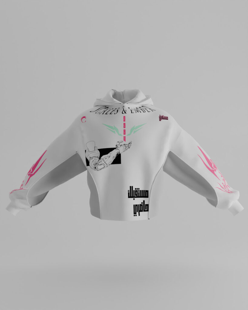 First Breath Digital Crop Hoodie