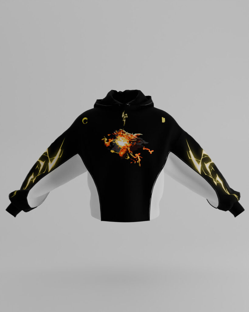 First Breath Thunder Crop Hoodie