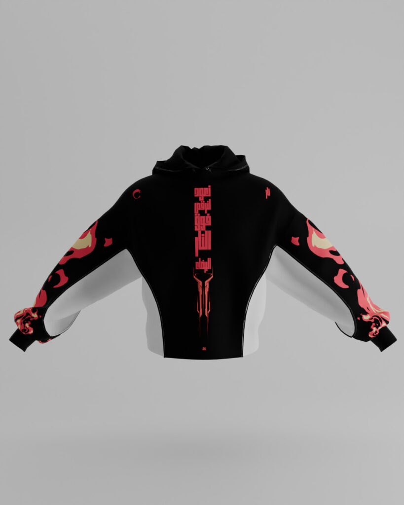 First Breath Fire Crop Hoodie