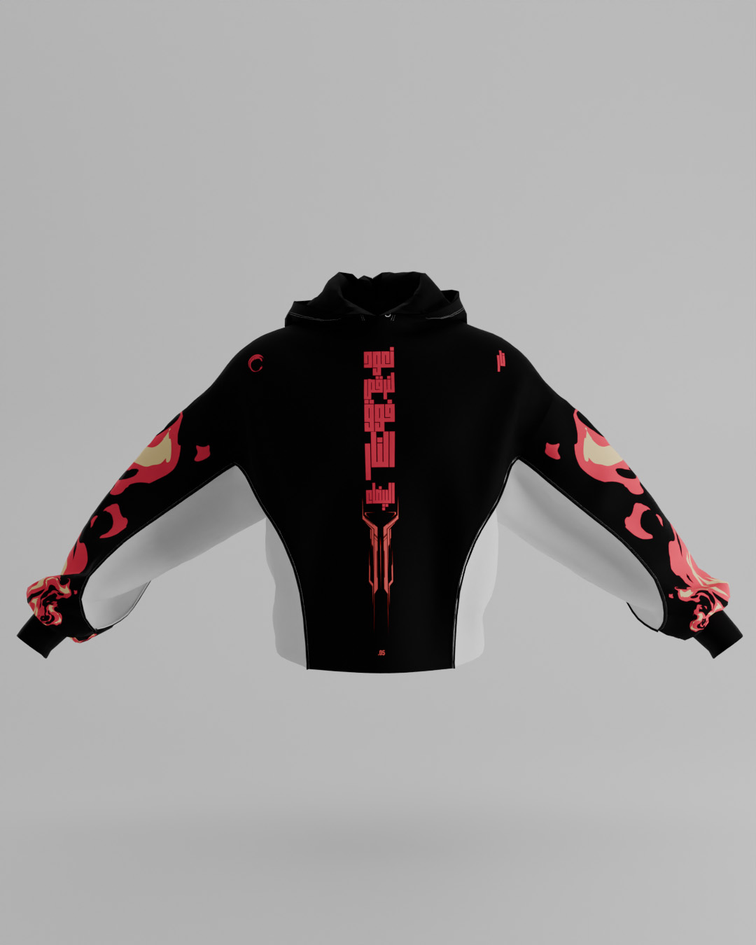 First Breath Fire Crop Hoodie