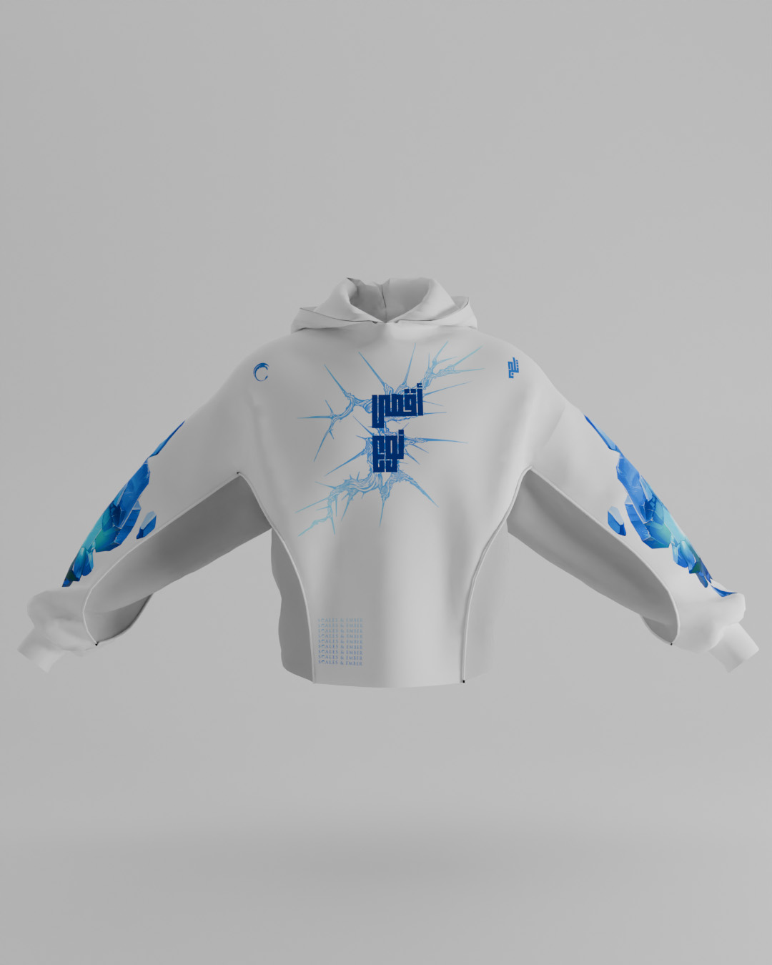 First Breath Ice Crop Hoodie