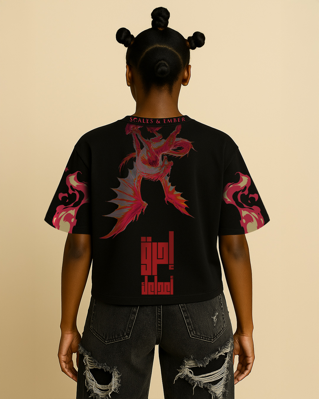 First Breath Fire Crop T-shirt
