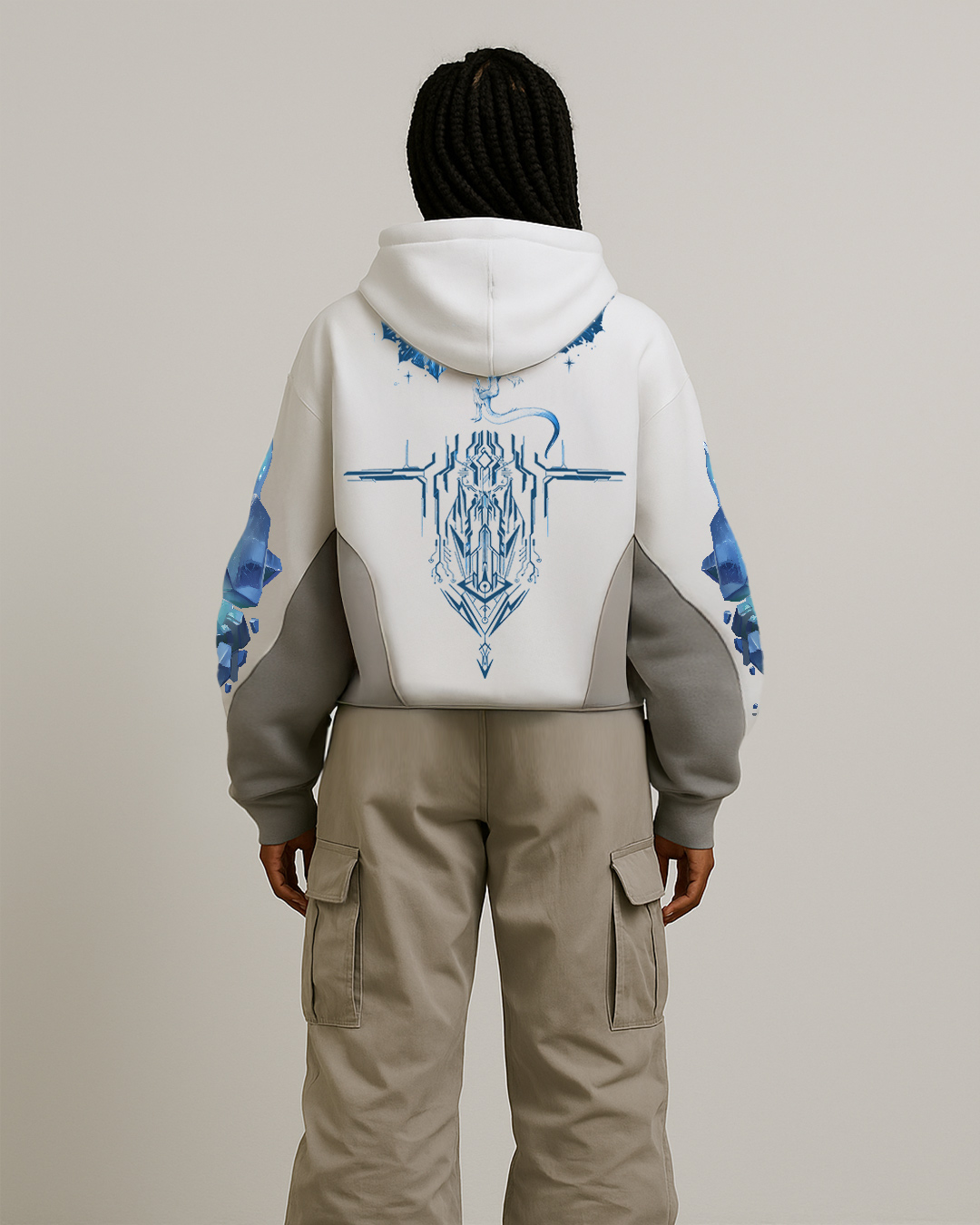 First Breath Ice Crop Hoodie