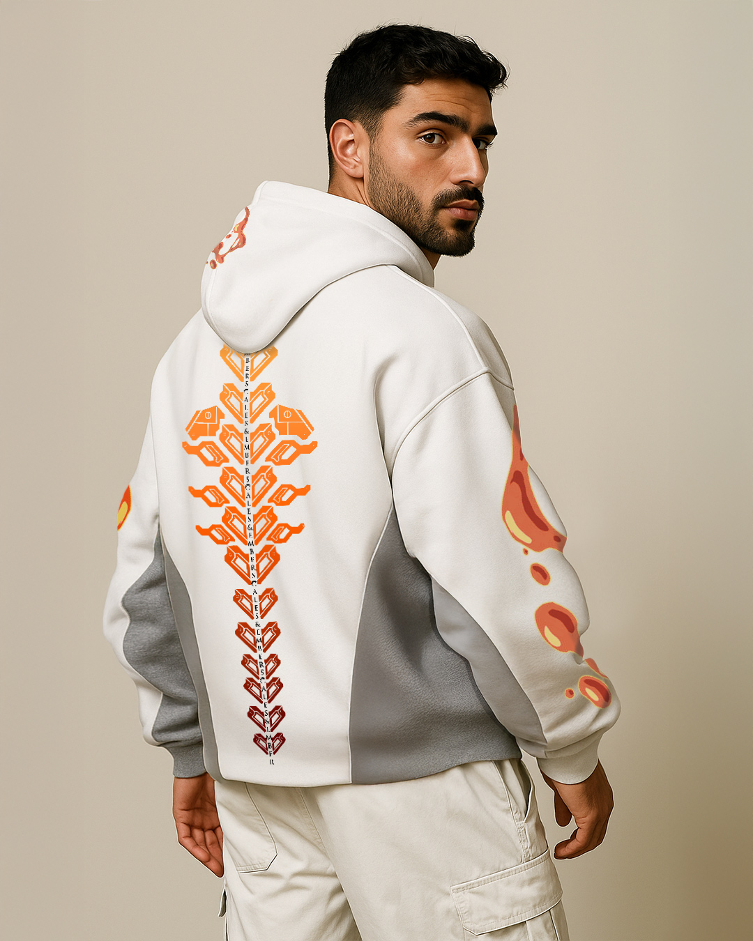 First Breath Magma Crop Hoodie