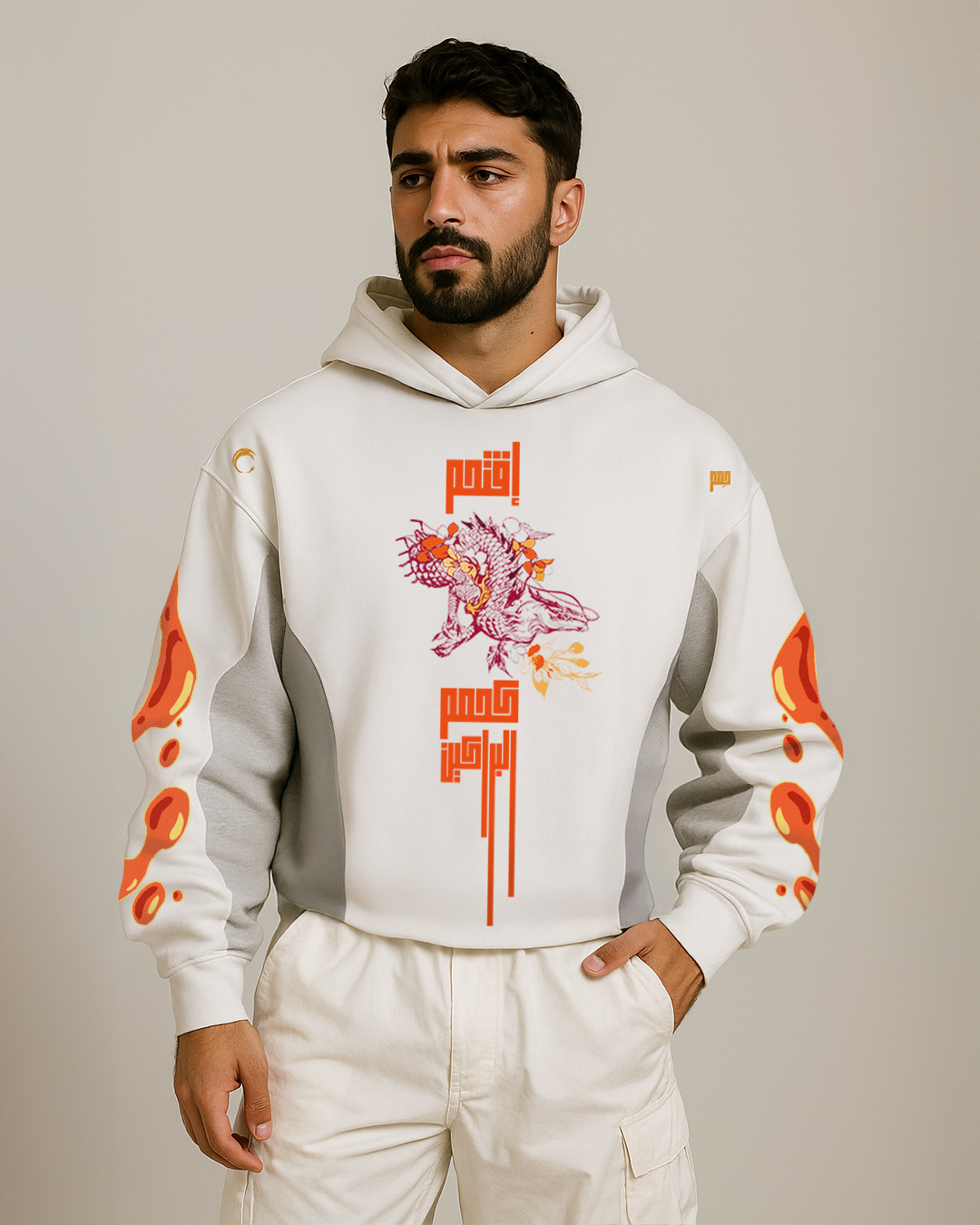 First Breath Magma Crop Hoodie