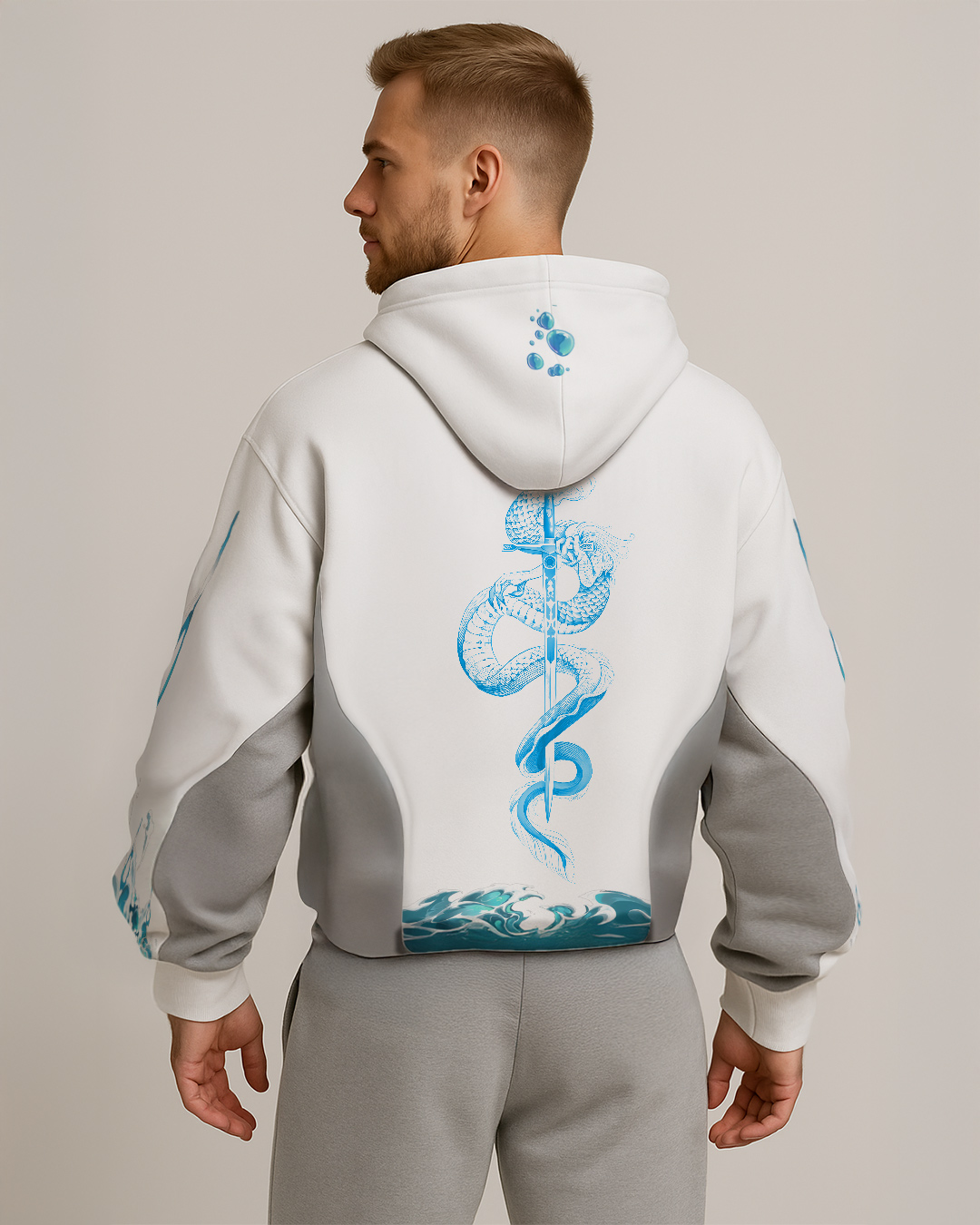 First Breath Ocean Crop Hoodie