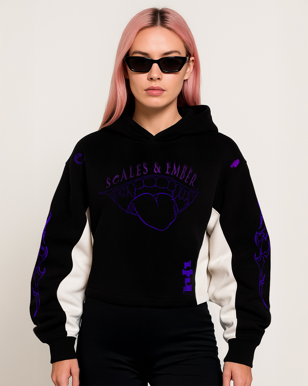 First Breath Shadow Crop Hoodie