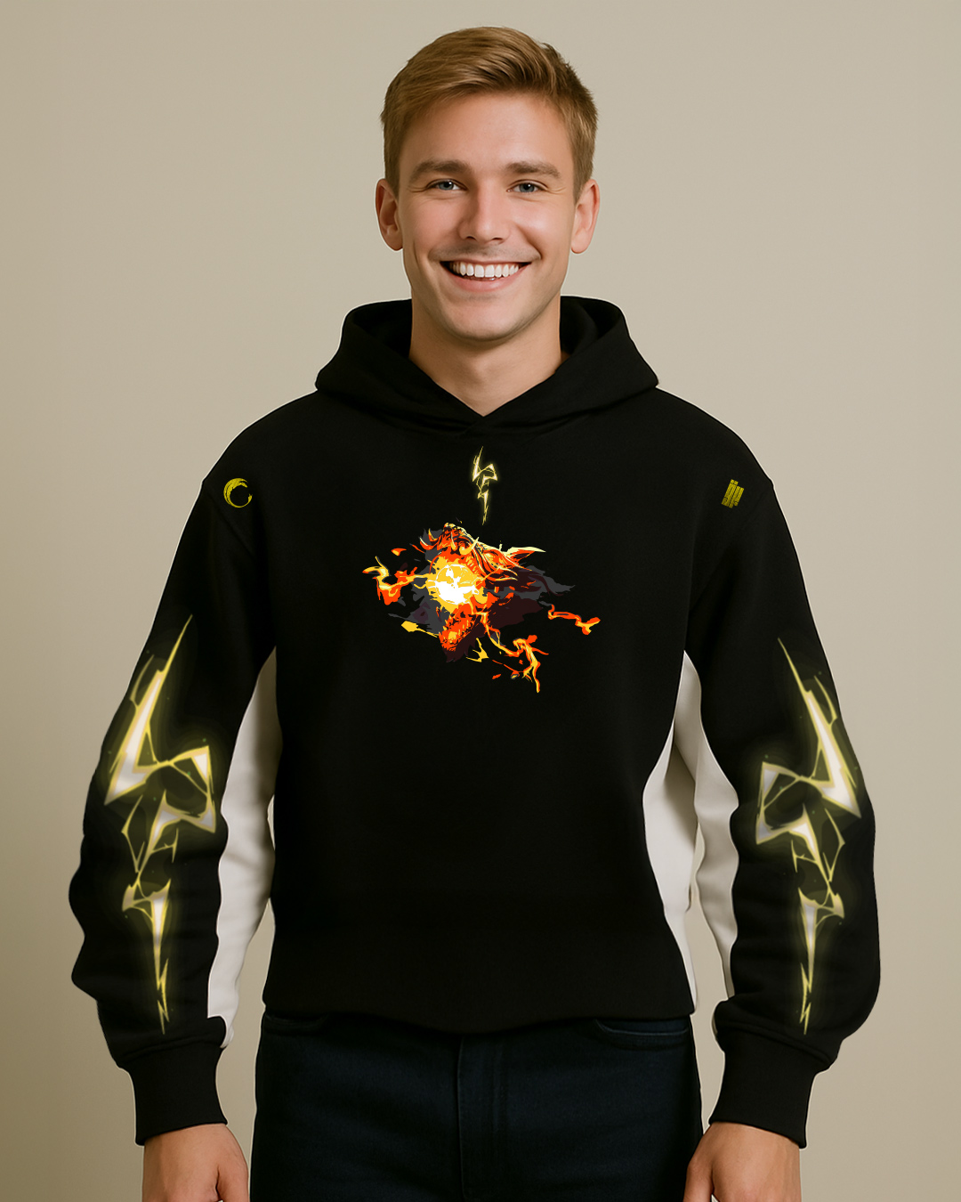 First Breath Thunder Crop Hoodie